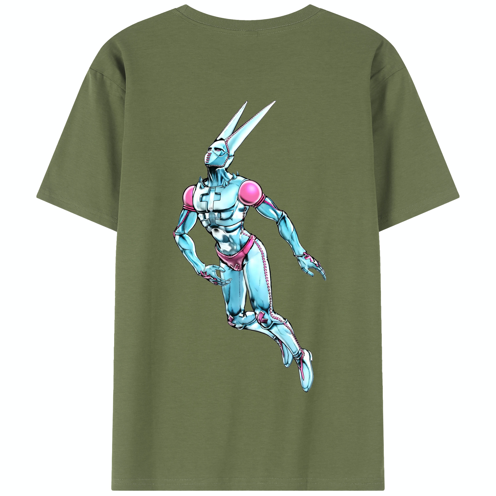 （画像用） ジョジョの奇妙な冒険 JoJo's Bizarre Adventure 綿100％半袖Tシャツ（背面プリント）